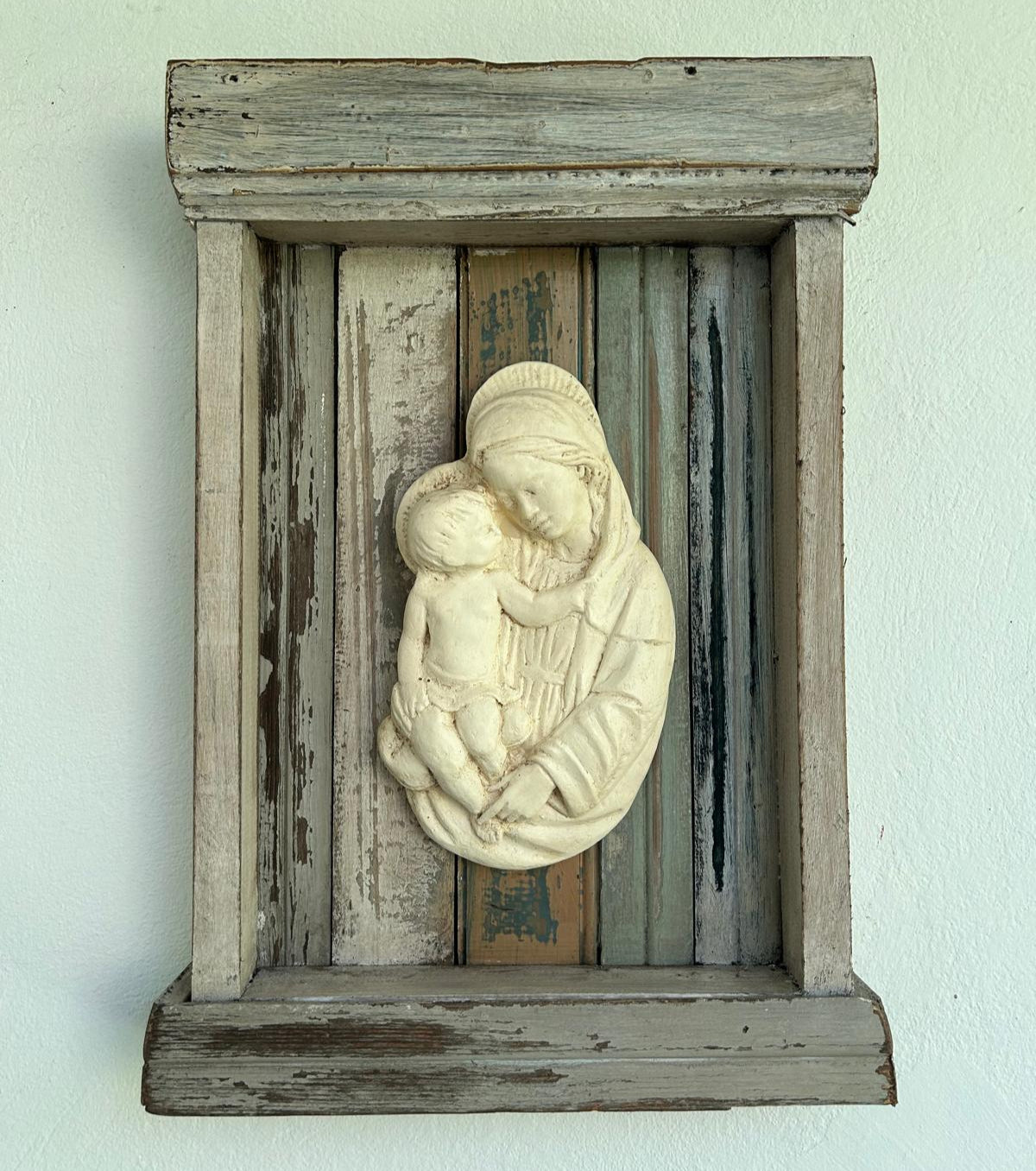 Virgin with Child in a box frame