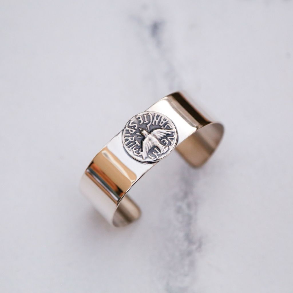 Holy Spirit Cuff Bracelet 0.8 in.