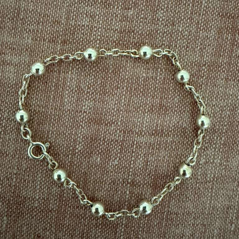Silver Rosary Bracelet