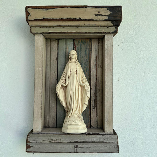 Virgin Mary in a box frame
