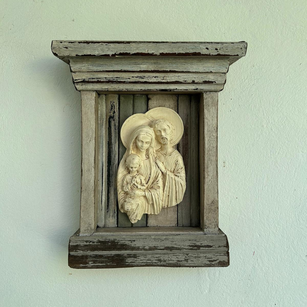 Holy Family in a box frame
