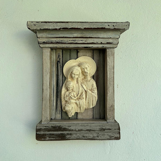 Holy Family in a box frame