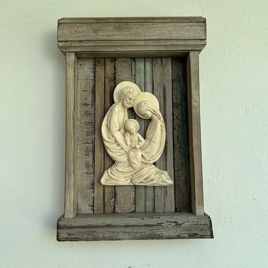 Holy Family Serenity in a box frame
