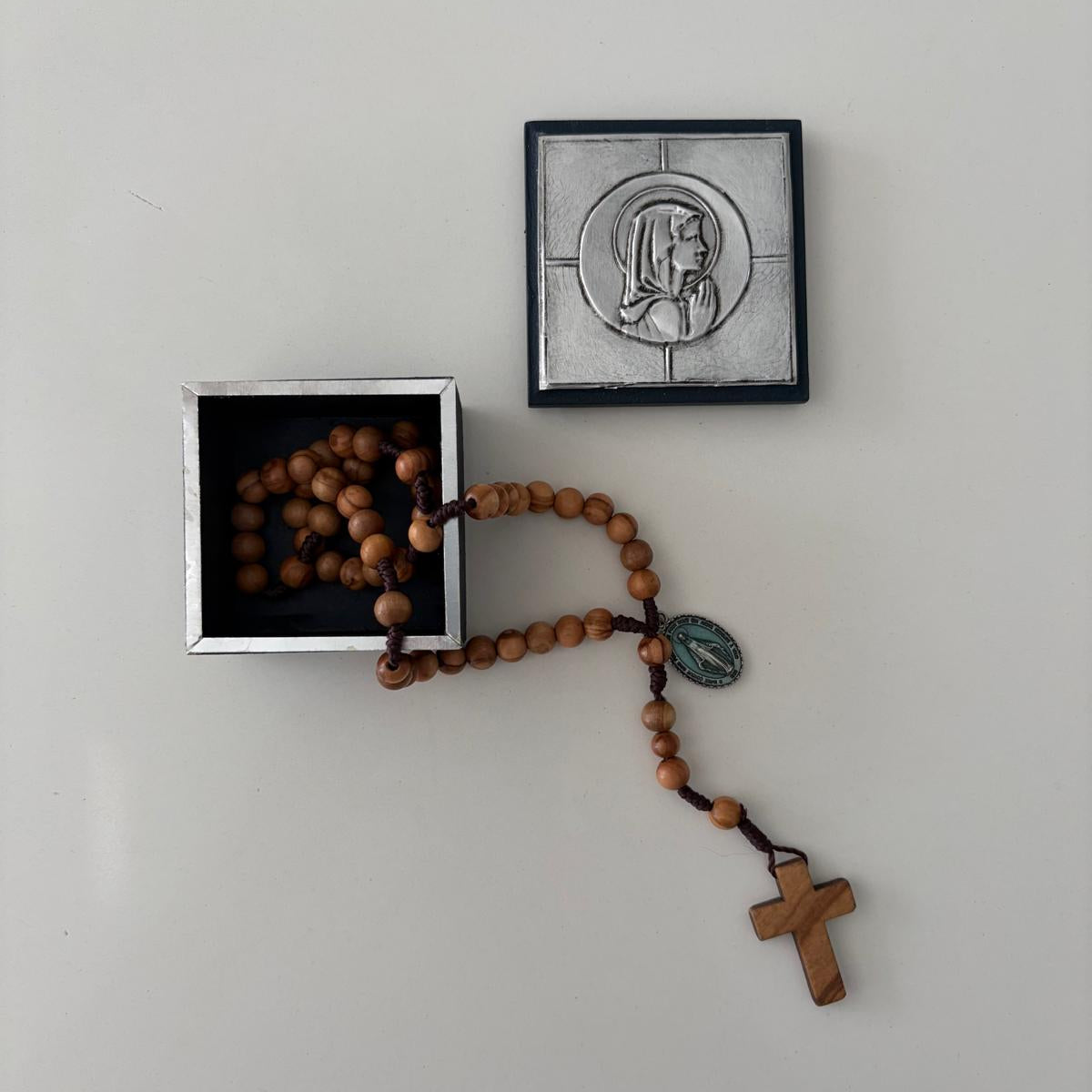 Our Lady Rosary Keepsake Box