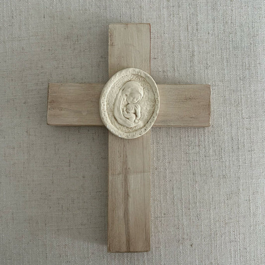 Cross with Virgin medallion