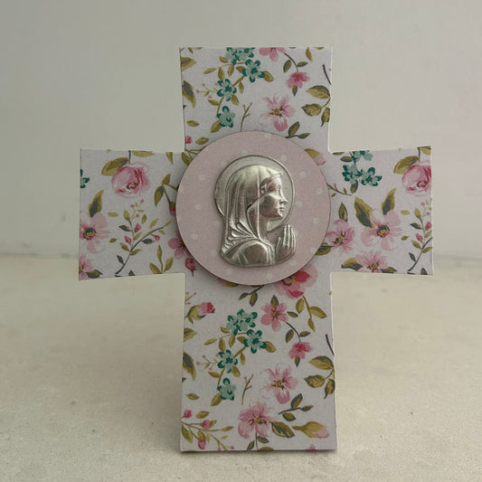 Virgin Mary Tabletop Cross - 2 variants
