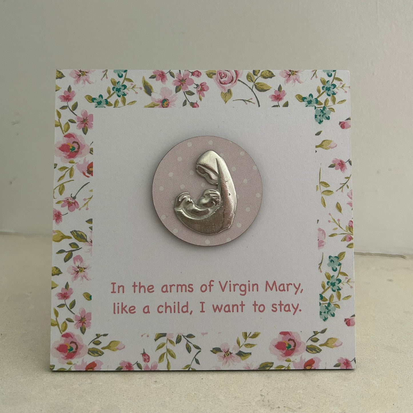 Virgin Mary standing frame🌸 - English & Spanish