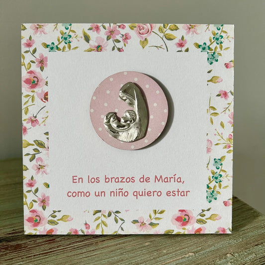 Virgin Mary standing frame🌸 - English & Spanish