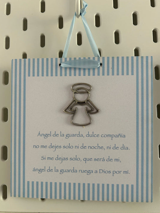 Guardian Angel Prayer - blue