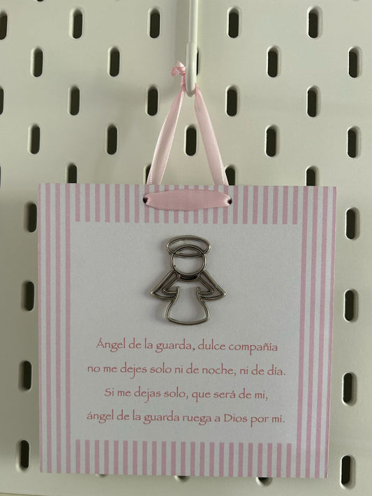 Guardian Angel Prayer - pink