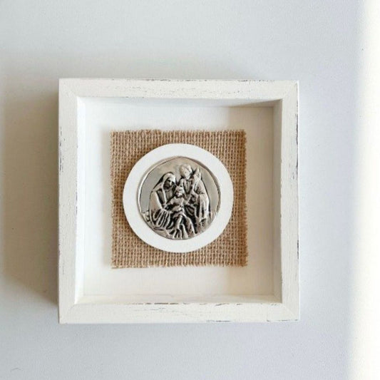 Holy Family double depth rustic frame
