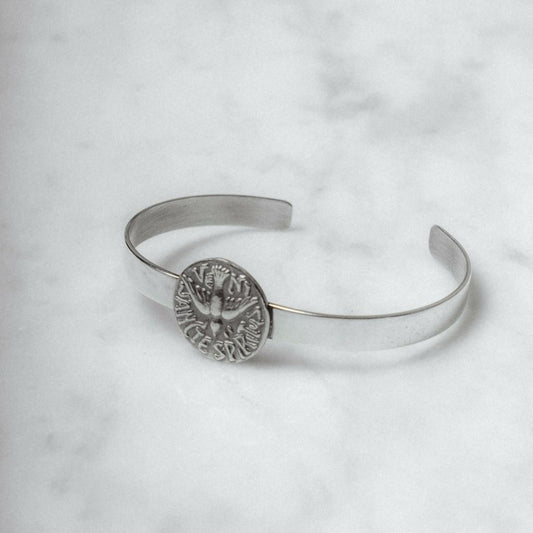 Holy Spirit Cuff Bracelet 0.2 in.