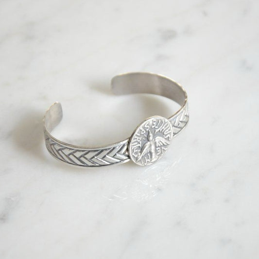 Holy Spirit Cuff Bracelet 0.4 in.