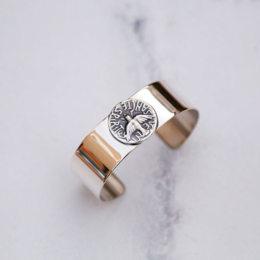 Holy Spirit Cuff Bracelet 0.8 in.
