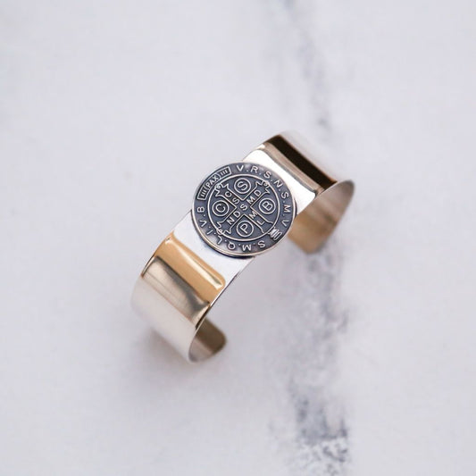 St. Benedict Cuff Bracelet 0.8 in.