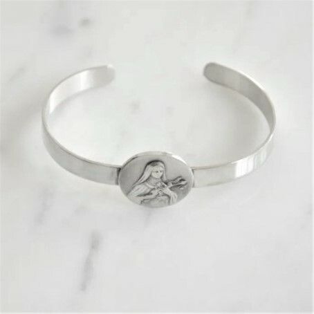 Saint Therese Cuff Bracelet
