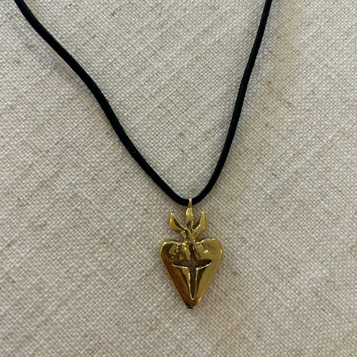 Flaming Heart Necklace