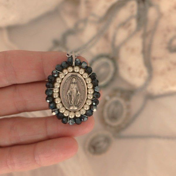 Miraculous Virgin oval medal