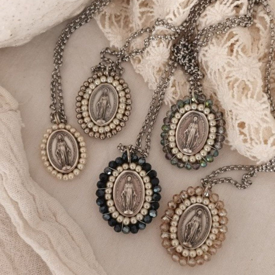 Miraculous Virgin oval medal