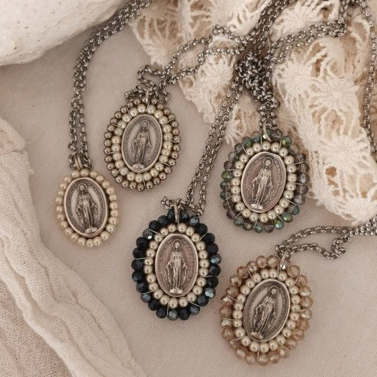 Miraculous Virgin oval medal
