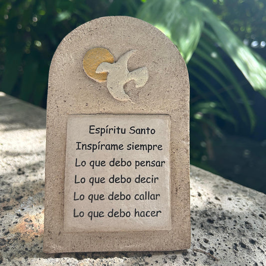Stone Plaque - Prayer to the Holy Spirit