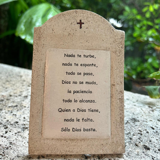 Stone Plaque - Prayer of St. Teresa of Avila