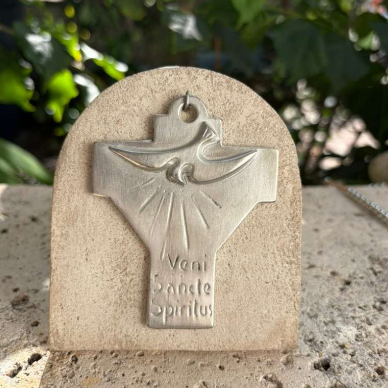 Holy Spirit Cross Stone Stand