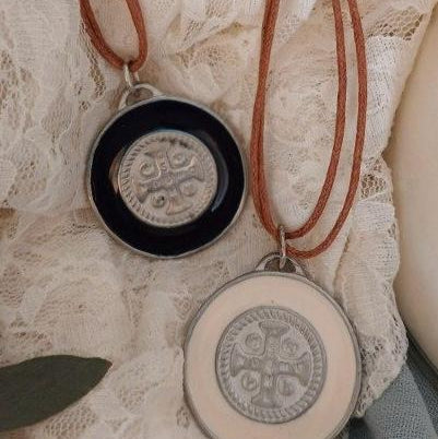 St. Benedict enameled medal